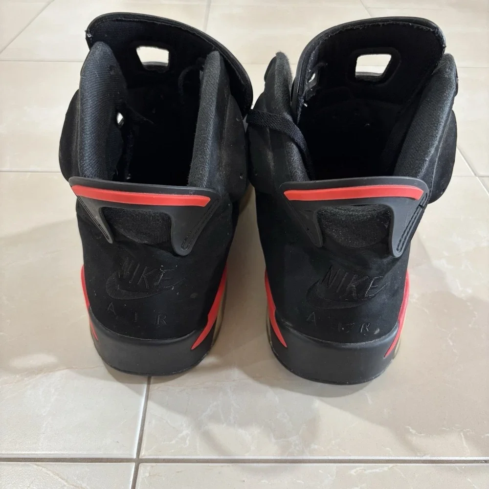 Air Jordan 6 Infrared Black 2019 Men's Size 11.5 Nike Air Basketball Sneakers